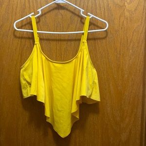 Cute 2 piece yellow and sunflower swimsuit